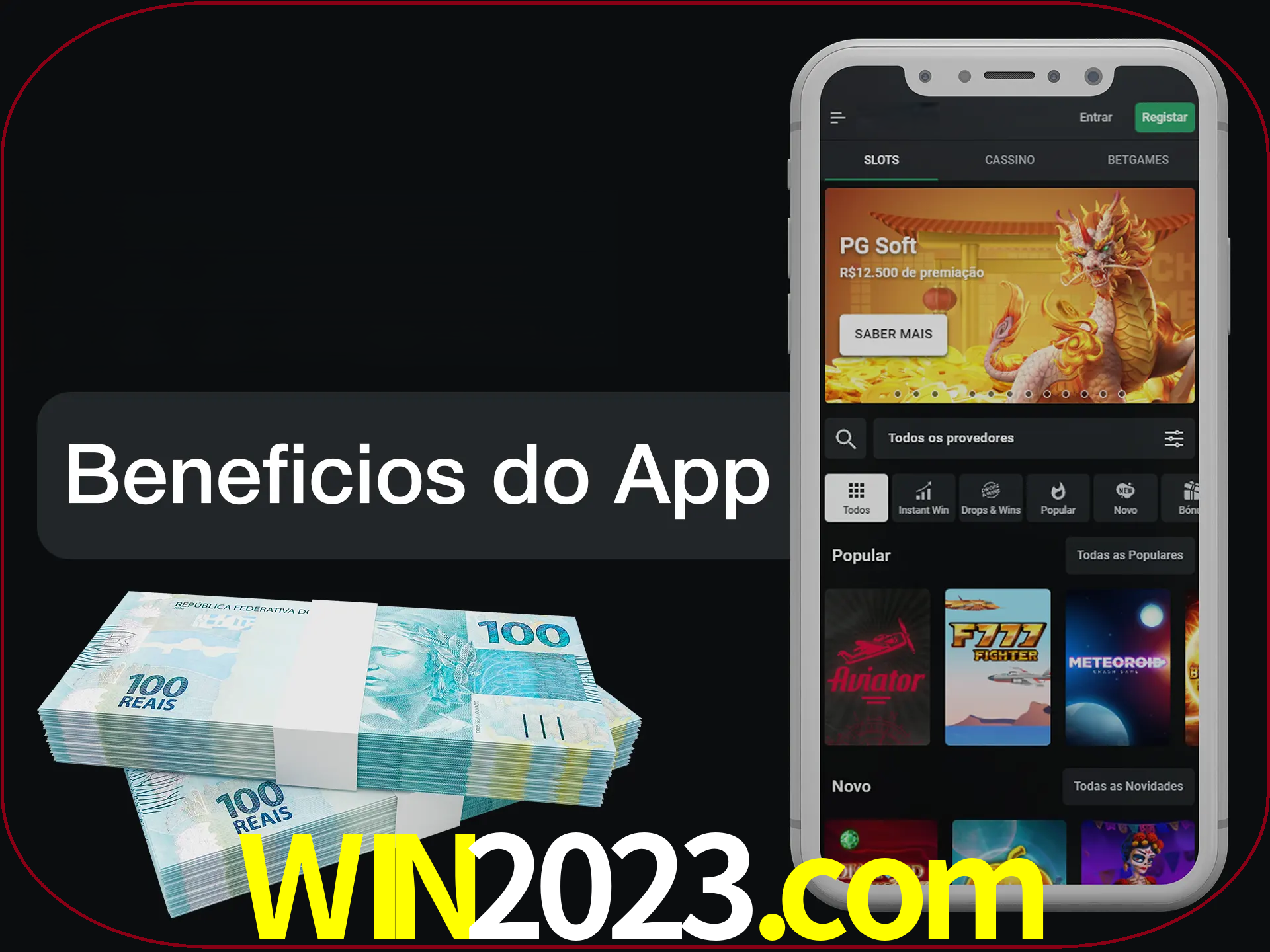 Obtenha todos os benefícios usando o aplicativo.