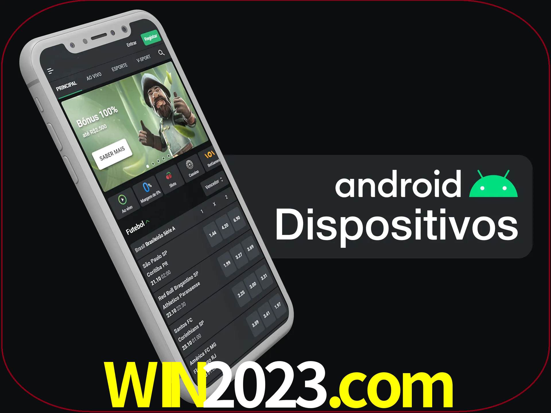 O aplicativo suporta a maioria de todos os dispositivos Android.