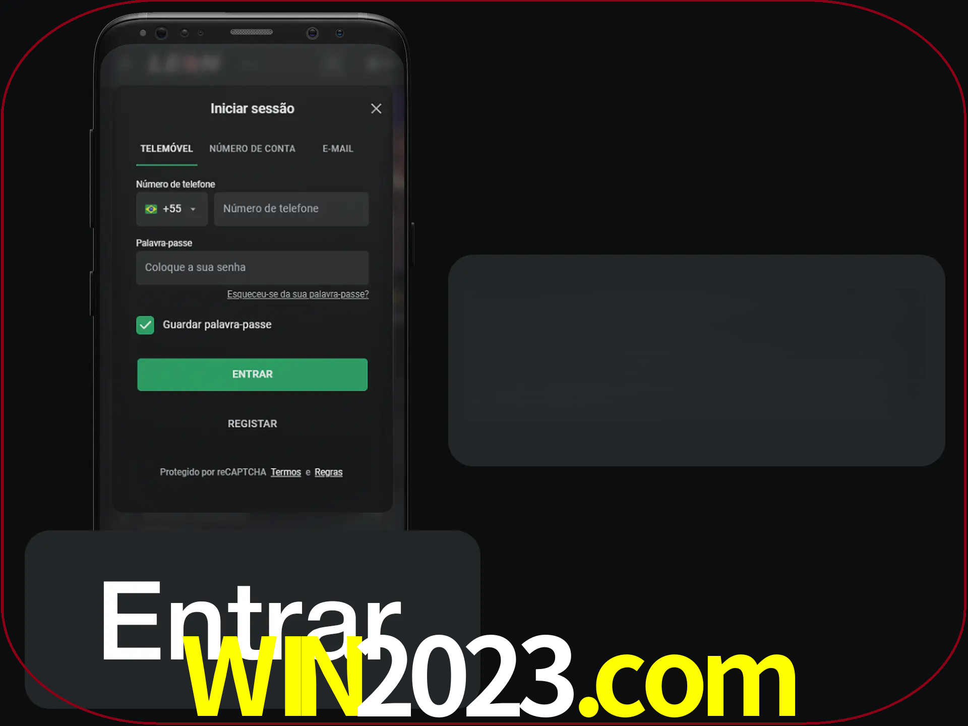 Faça o login para começar a apostar e jogar no cassino.