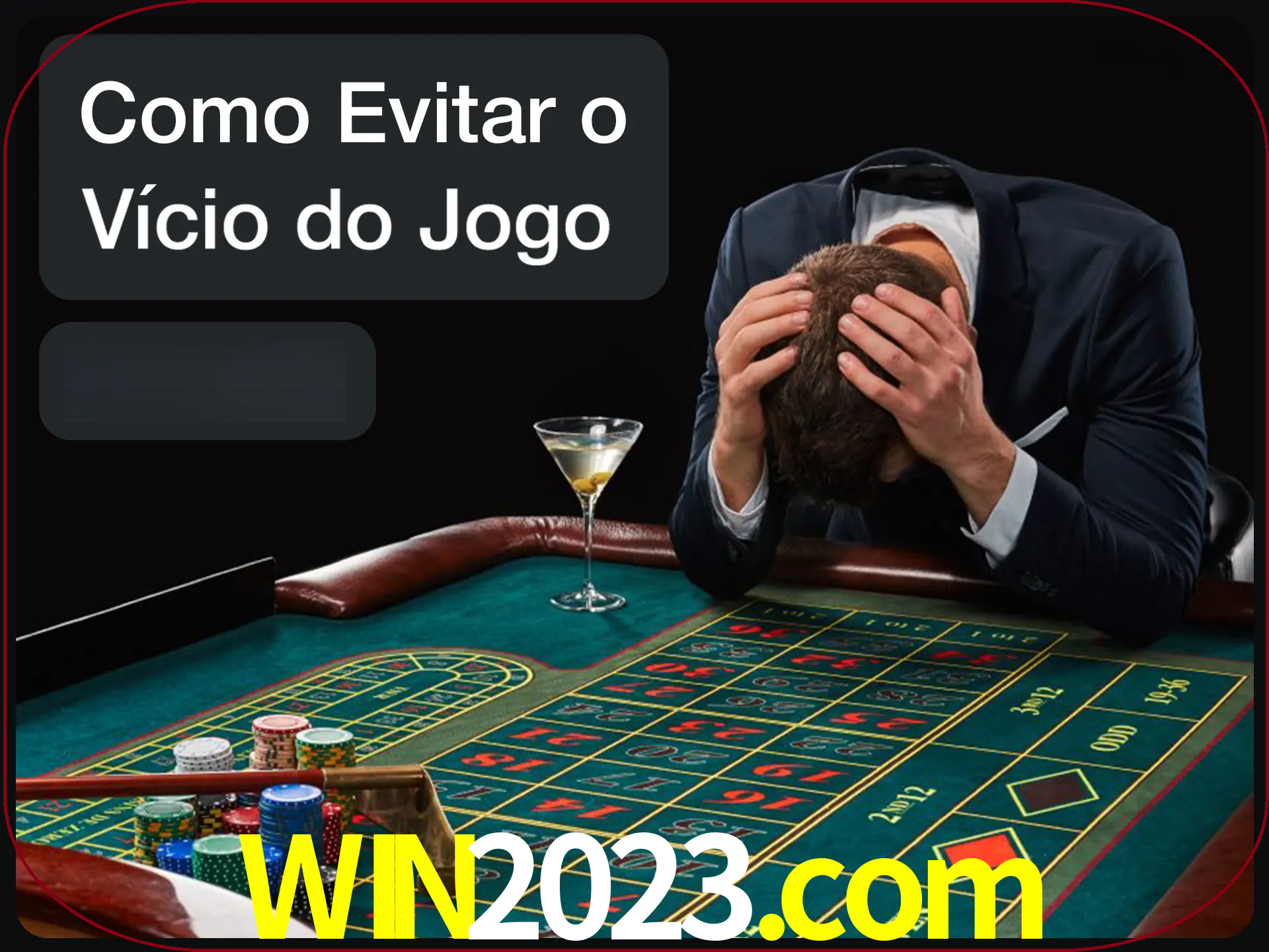 Você é responsável por cada uma de suas apostas.